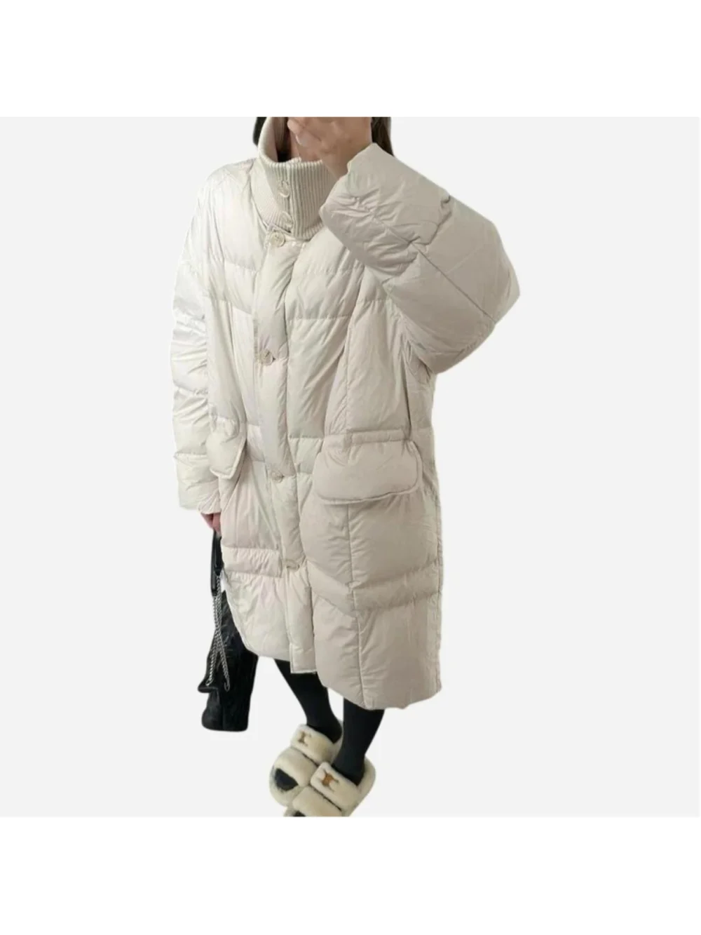 90% White Duck Down Long Puffer Coat Super warm yet surprisingly lightweight — i